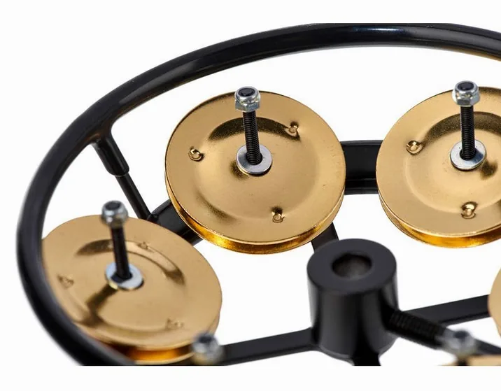 Meinl THH1B-BK Hi-Hat Tambourine, vista frontale, photo 4