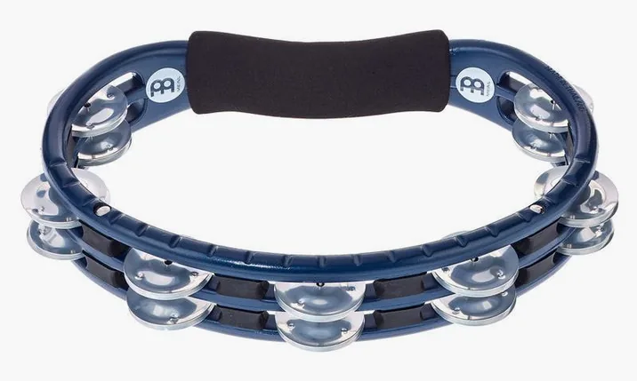Meinl TMT1A-B Tambourine Alu Blue, su sfondo neutro