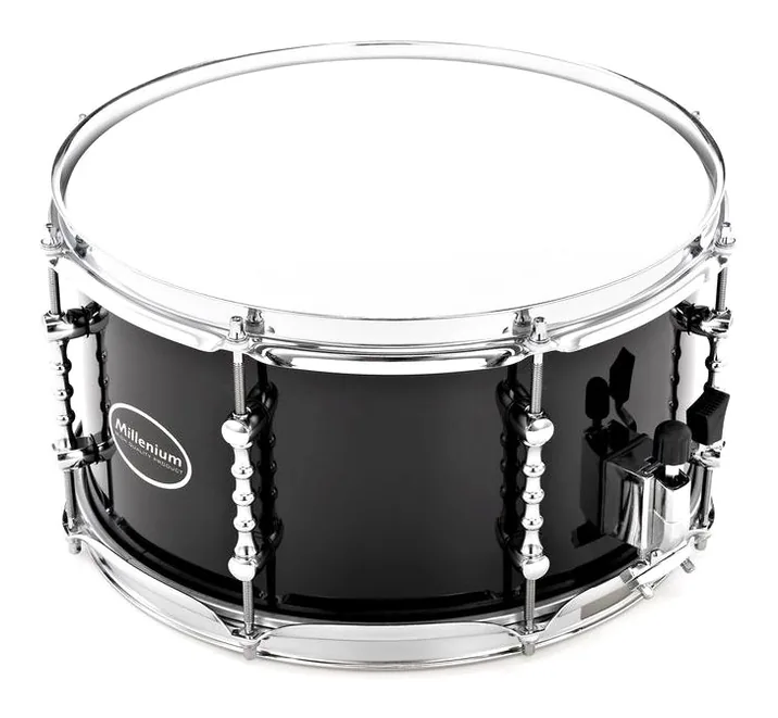 Millenium 13"x07" Mahogany Snare #11, di fronte su sfondo neutro