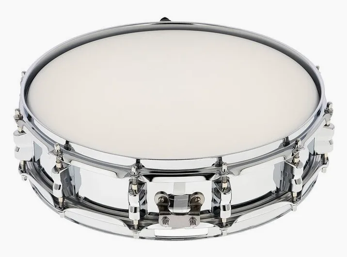Millenium 14"x3,5" Piccolo Steel Snare, vista frontale, photo 2