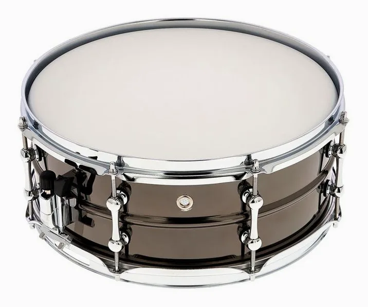 Millenium 14"x5,5" Black Steel Snare, vista di lato, photo 4