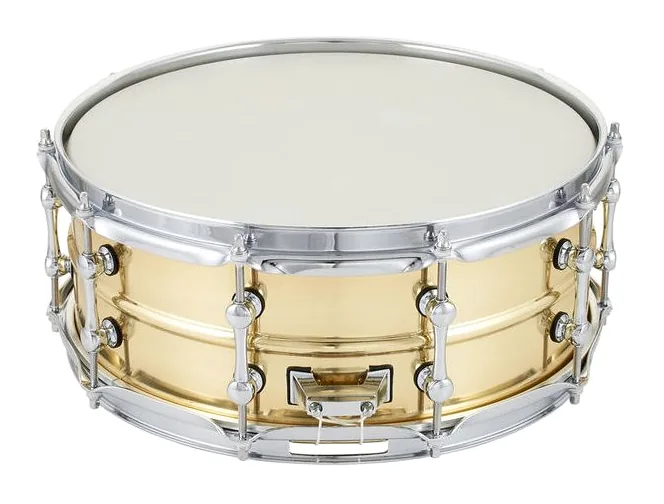 Millenium 14"x5,5" Power Brass Snare, su sfondo neutro, photo 2