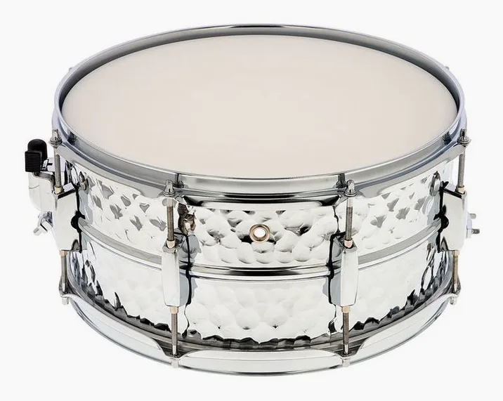 Millenium 14"x6,5" Hammer Steel Snare, vista di tre quarti, photo 3