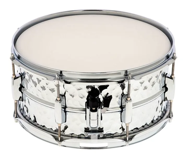 Millenium 14"x6,5" Hammer Steel Snare, vista di tre quarti, photo 4