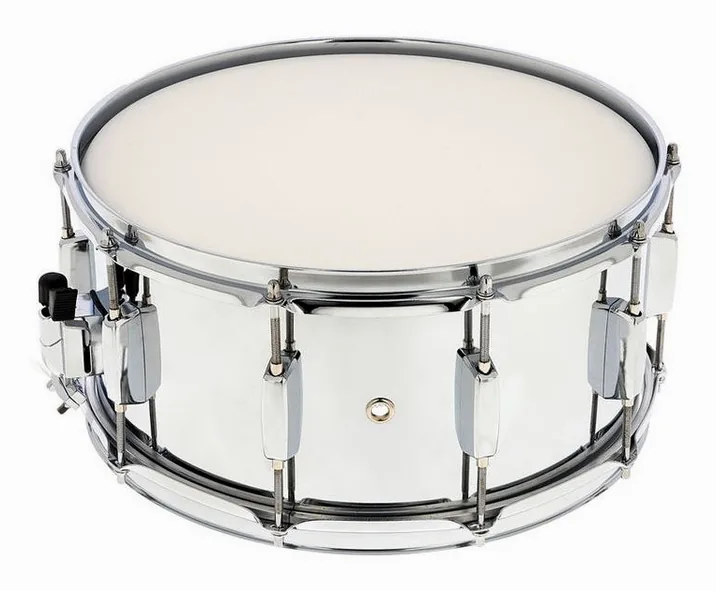 Millenium 14"x6,5" Power Steel Snare, vista frontale, photo 3