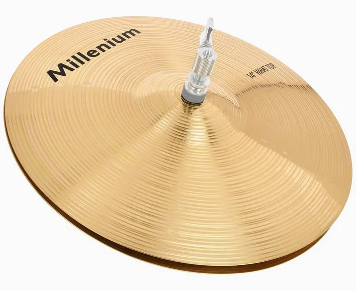 Millenium Brass Cymbal Set Standard, vista frontale, photo 2