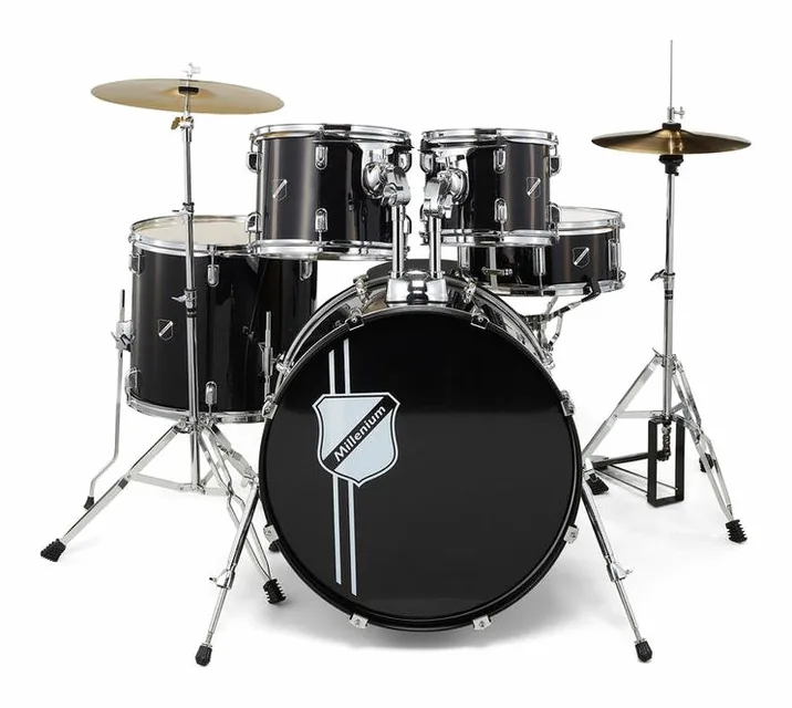 Millenium Focus 20 Drum Set Black, vista di lato, photo 2