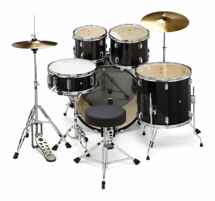 Millenium Focus 20 Drum Set Black, vista di lato, photo 4