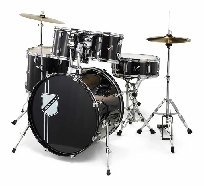 Millenium Focus 22 Drum Set Black, vista dall'alto, photo 2