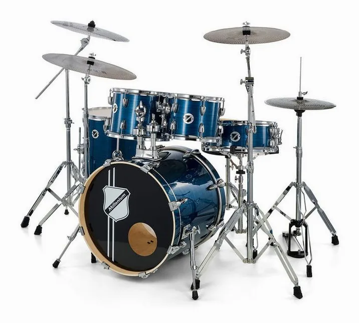 Millenium Hybrid Practice Drum Set BL, dettaglio frontale