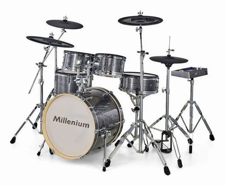 Millenium MPS-1000 E-Drum Set, di fronte su sfondo neutro