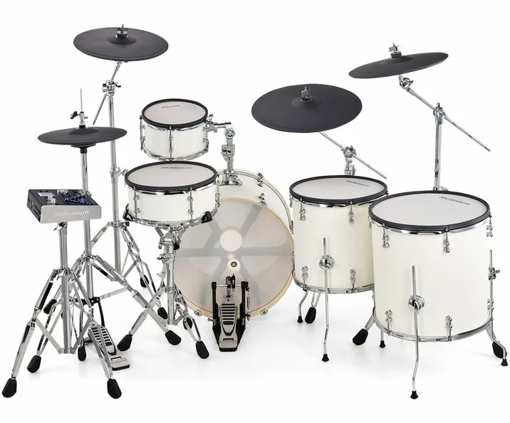 Millenium MPS-1000 D2 E-Drum Set PW, vista di tre quarti, photo 4