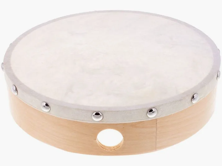 Millenium 8" Frame Drum Natural Skin, vista frontale