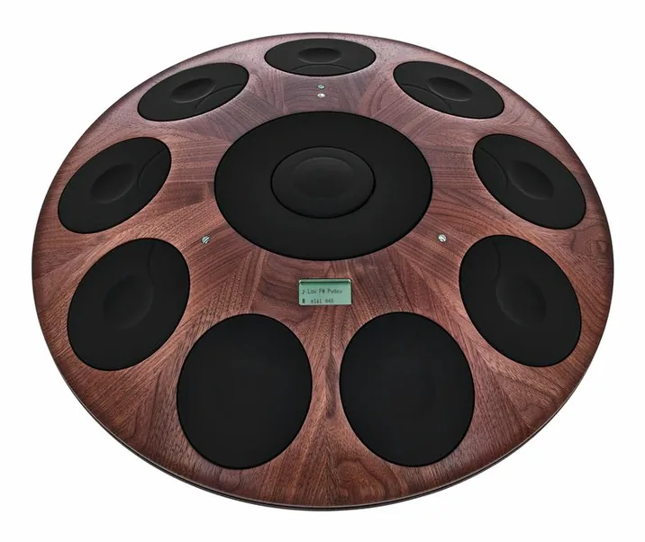 Neotone Mutant Digital Handpan Walnut, dettaglio frontale