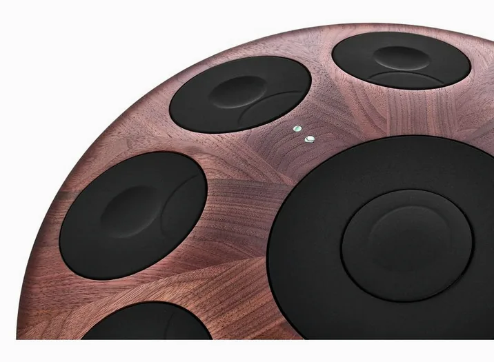 Neotone Mutant Digital Handpan Walnut, vista di lato, photo 4