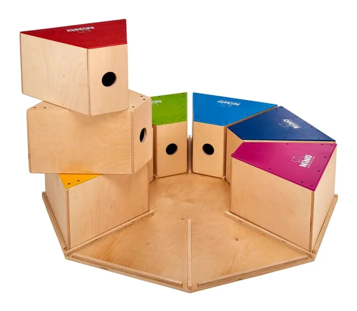 Nino 954-2 Deluxe Classroom Cajons, vista frontale, photo 3