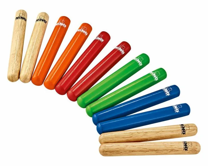 Nino Coloured Claves Set 6pc, vista di lato, photo 2