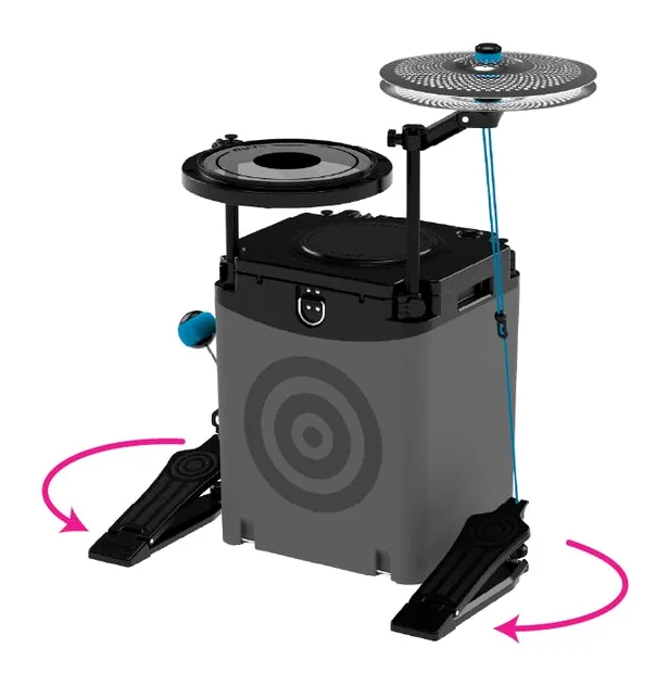 Nuvo Zip-Kit Essential Drum Kit, vista dall'alto, photo 4