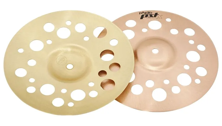 Paiste 10" PSTX Swiss Hats, vista di tre quarti, photo 2