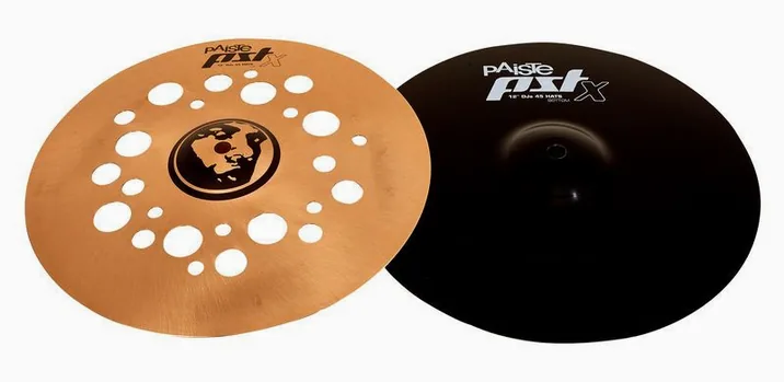Paiste 12" PSTX DJs 45 Hats, vista di lato, photo 2