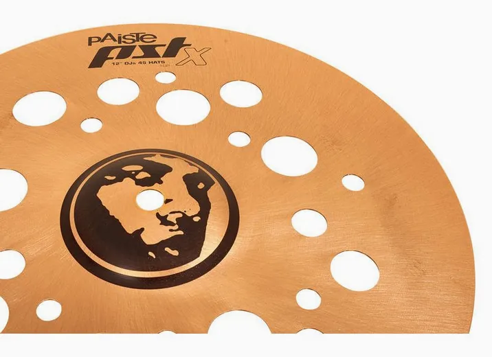 Paiste 12" PSTX DJs 45 Hats, vista frontale, photo 4