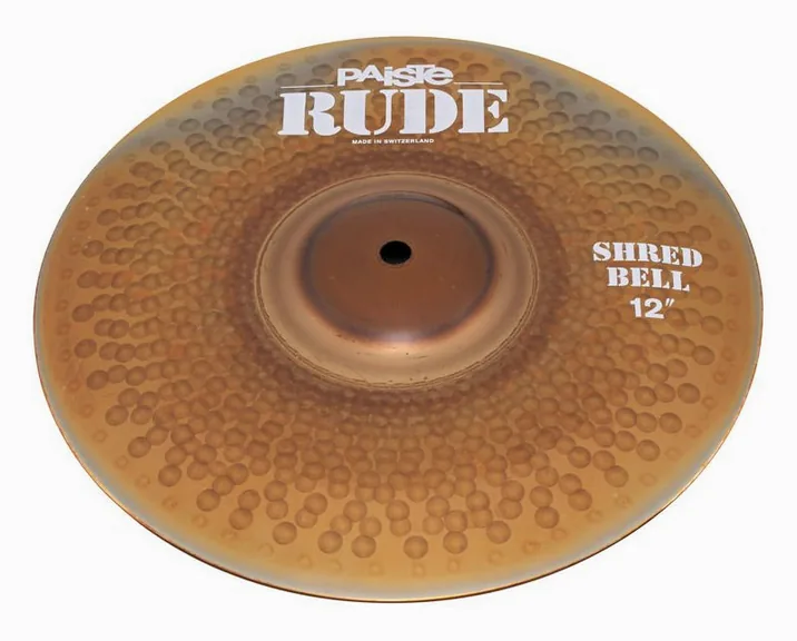 Paiste 12" Rude Shred Bell, su sfondo neutro