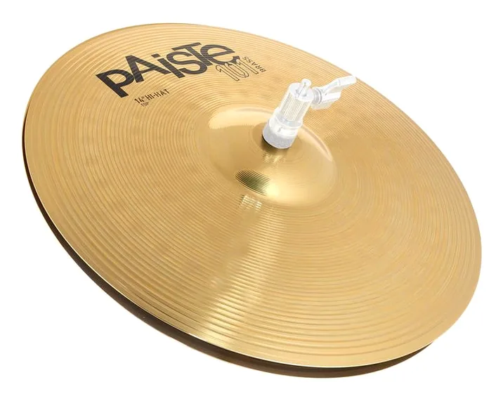 Paiste 14" 101 Hi-Hat, di fronte su sfondo neutro