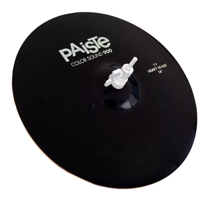 Paiste 14" 900 Color Heavy Hi-Hat BK, su sfondo neutro