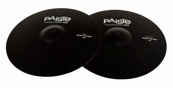 Paiste 14" 900 Color Heavy Hi-Hat BK, su sfondo neutro, photo 2
