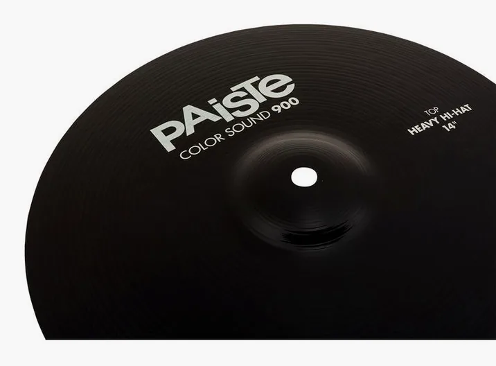 Paiste 14" 900 Color Heavy Hi-Hat BK, vista frontale, photo 4