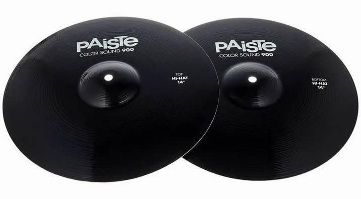 Paiste 14" 900 Color Sound Hi-Hat BK, vista di tre quarti, photo 2