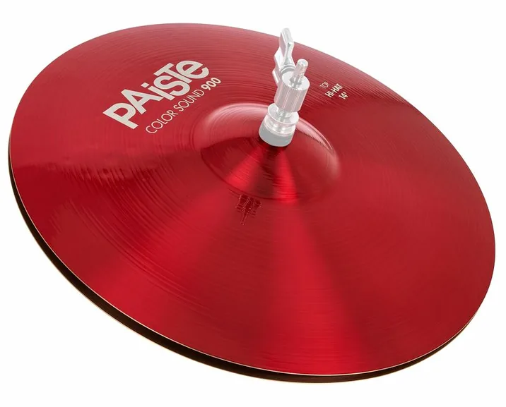 Paiste 14" 900 Color Sound Hi-Hat RD, su sfondo neutro