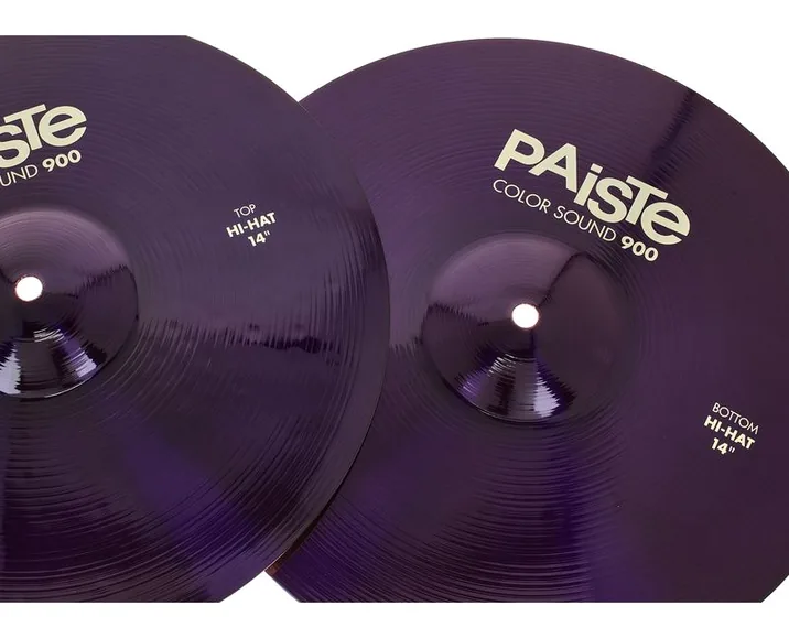 Paiste 14" 900 Colour Sound HH PRP, su sfondo neutro, photo 4