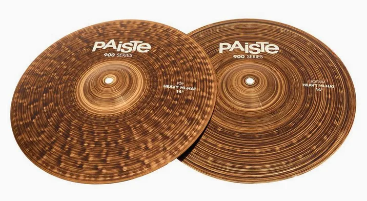 Paiste 14" 900 Series Heavy Hi-Hat, vista frontale, photo 2