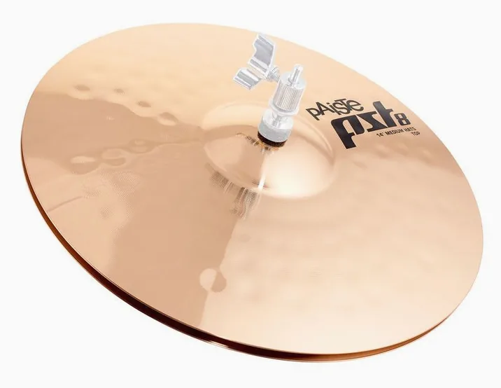 Paiste 14" PST8 Reflector Medium H-H, su sfondo neutro