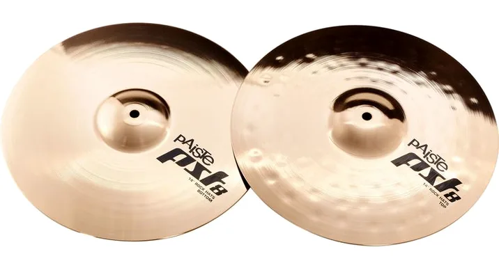 Paiste 14" PST8 Reflector Rock H-H, su sfondo neutro