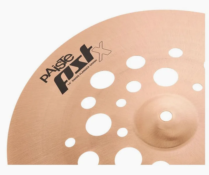 Paiste 14" PSTX Swiss Flanger Crash, vista di lato, photo 3