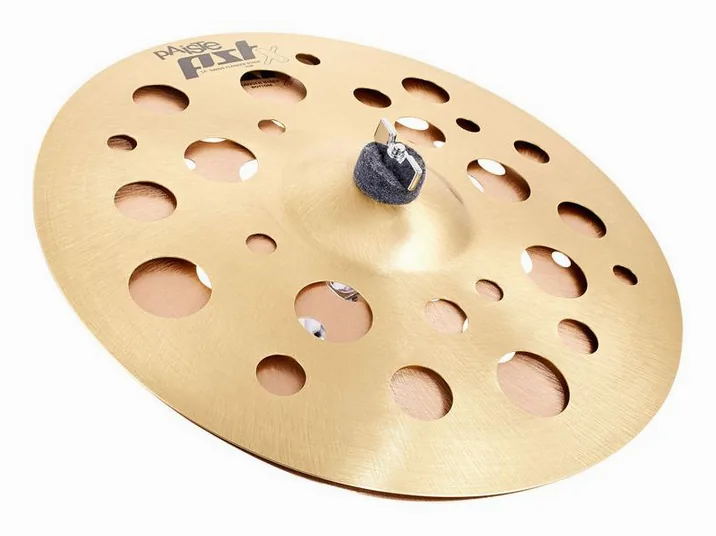 Paiste 14" PSTX Swiss Flanger Stack, vista frontale