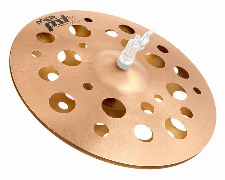 Paiste 14" PSTX Swiss Hats, di fronte su sfondo neutro
