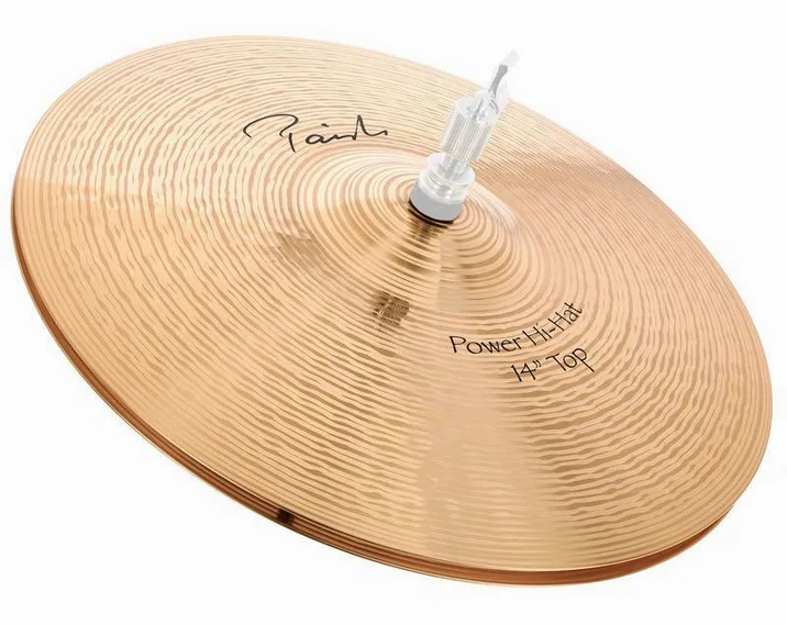 Paiste 14" Signature Power Hi-Hat, di fronte su sfondo neutro