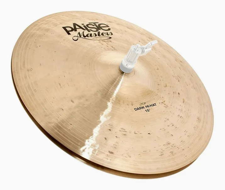 Paiste 15" Masters Dark Hi-Hat, dettaglio frontale