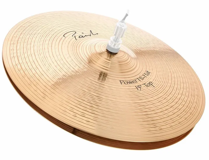 Paiste 15" Signature Power Hi-Hat, su sfondo neutro