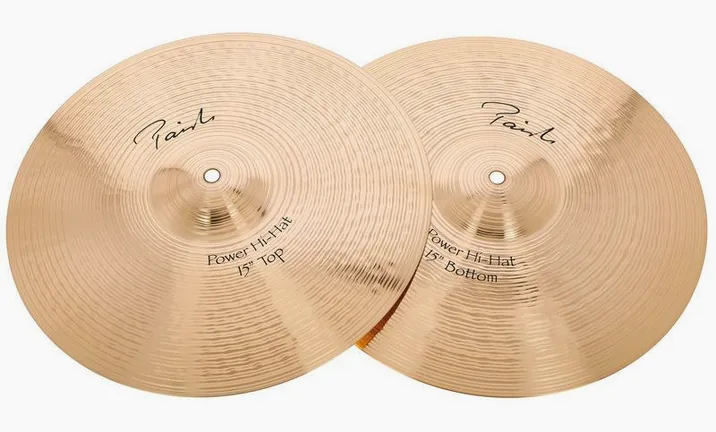 Paiste 15" Signature Power Hi-Hat, su sfondo neutro, photo 2