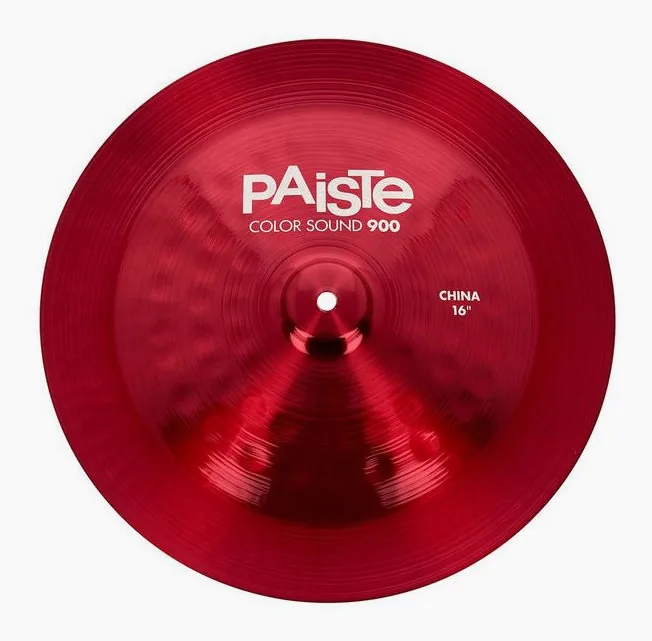 Paiste 16" 900 Color Sound China RED, vista dall'alto, photo 2
