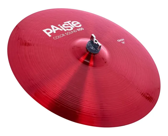 Paiste 16" 900 Color Sound Crash RED, su sfondo neutro