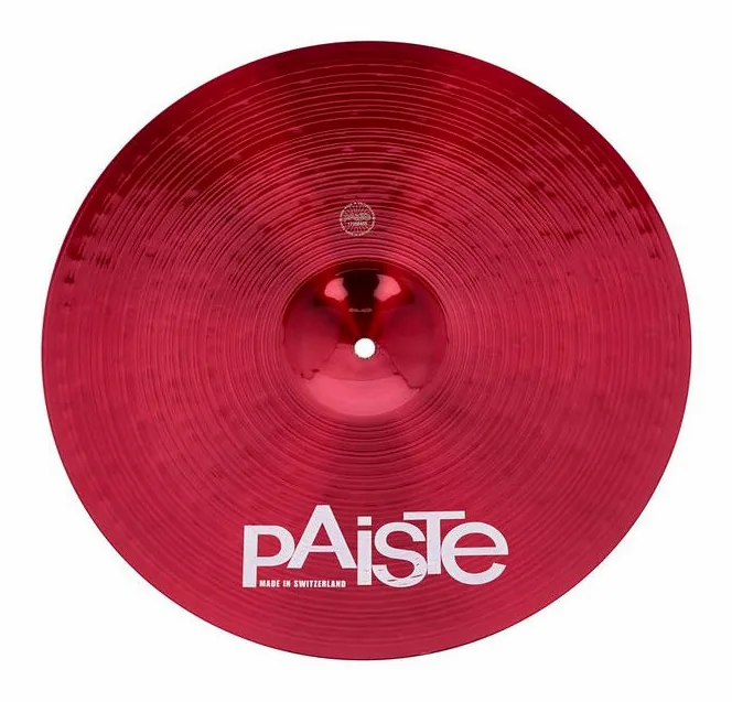 Paiste 16" 900 Color Sound Crash RED, vista frontale, photo 2