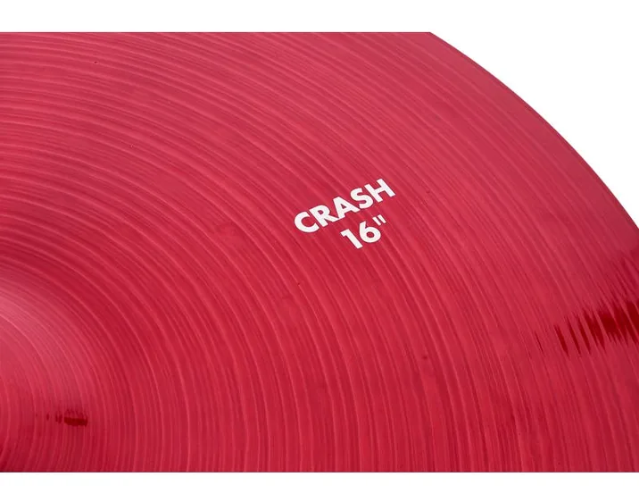 Paiste 16" 900 Color Sound Crash RED, vista frontale, photo 3