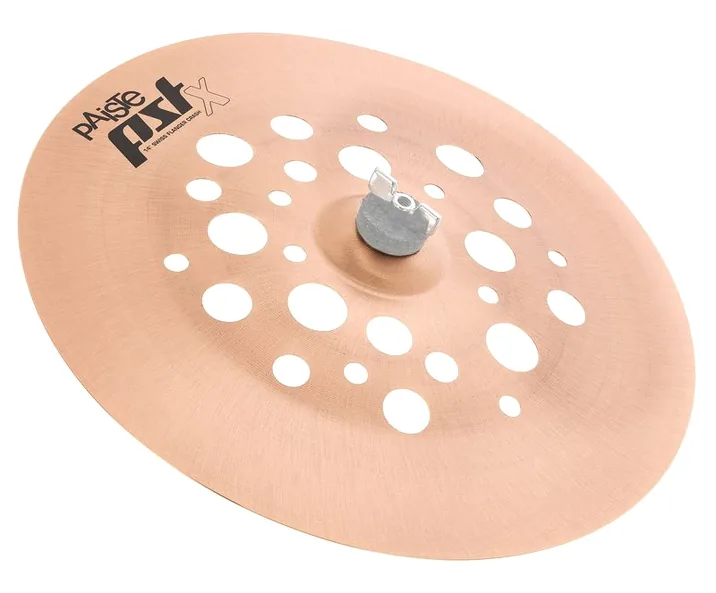 Paiste 16" PSTX Swiss Flanger Crash, vista frontale
