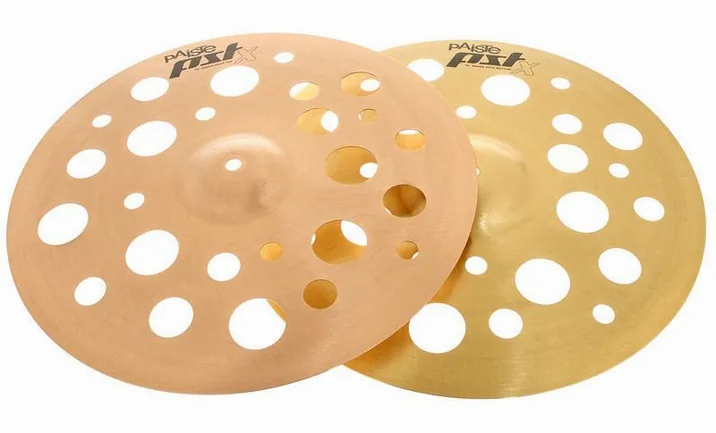 Paiste 16" PSTX Swiss Hats, su sfondo neutro, photo 2