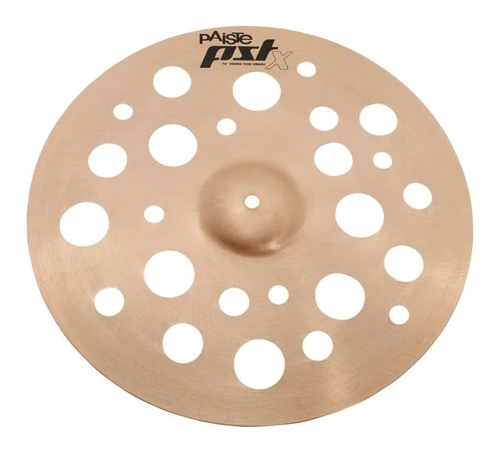 Paiste 16" PSTX Swiss Thin Crash, vista di tre quarti, photo 2